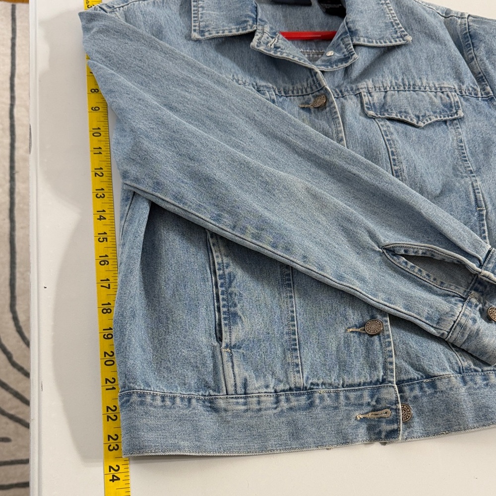 Bill Blass Light Blue Jean Jacket 100% Cotton Size M - Picture 16 of 16